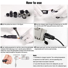 Load image into Gallery viewer, 3 Pin Connector, Waterproof Wire Connectors, Aviation Cable Connector for Industrial, Power, Car, and Other Indoor/Outdoor Electrical Connector(2Pcs, Solder, Metal+Plastic Male Female Plug Socket)
