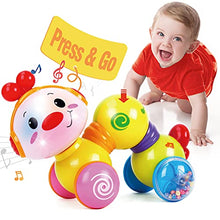 Load image into Gallery viewer, CubicFun Baby Toys 6 to 12 Months Tummy Time Toys Press and Go Baby Toys 12-18 Months Musical Light up Crawling Toys for Babies Infant 6-9-12 Months Baby Girl Boy Gifts 6 7 8 9 10 11 12 Months