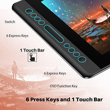Load image into Gallery viewer, HUION KAMVAS Pro 16 Graphics Drawing Tablet with Screen Full-Laminated Tilt Battery-Free Stylus Touch Bar Adjustable Stand, Compatible with Windows, Mac and Chromebook, 15.6inch Pen Display