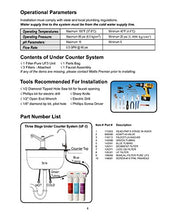 Load image into Gallery viewer, Watts Premier WP531130 Pure UF-3 Three-Stage Water Filtration System with Top Mount Twist Faucet, Brushed Nickel