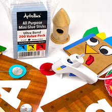 Load image into Gallery viewer, Mini Hot Glue Gun Sticks (Huge Bulk Pack of 200) 4" and 0.27 Diameter - Compatible with Most Glue Guns