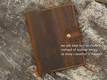 Load image into Gallery viewer, Personalized New iPad Pro 10.5 leather cover portfolio apple pencil holder distressed leather iPad cover case for 2017 iPad Pro 10.5 IDP15SP
