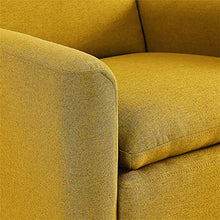 Load image into Gallery viewer, Lohoms Modern Accent Fabric Chair Single Sofa Comfy Upholstered Arm Chair Living Room Furniture Mustard Yellow