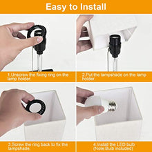 Load image into Gallery viewer, USB Bedside Table Lamp,Hansang Nightstand Lamp with Dual Charging Ports,LED Desk Lamps for Bedrooms,Tetragon Fabric Linen Lamp Shade with Pull Chain,E26 Warm White Light Bulb Included