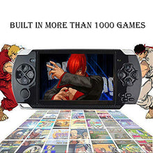 Load image into Gallery viewer, LKTINA 8GB 4.3’’ 1000 LCD Screen Handheld Portable Game Console, Media Player with Camera Built in 1200+Real Video Games, for gba/gbc/SFC/fc/SMD Games, Best Gift for Kids and Adults -Black (Medium)
