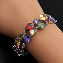 Load image into Gallery viewer, HERMOSA Classic Ladies Bracelet Garnet White Topaz Amethyst Citrine Peridot Pink Topza 7 Inches (7 Inches) (7)