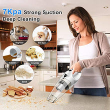 Load image into Gallery viewer, Handheld Vacuum Cleaner, Car Vacuum Cleaner, Rechargeable High Power Cordless with Quick Charge, LED Light, Hand Vac for Home and Car Cleaning, Wet & Dry