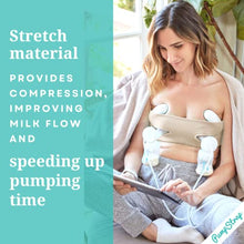 Load image into Gallery viewer, Pump Strap Handsfree Strapless Pumping Bra for Breastfeeding Women, Easy Size-Adjustable Pumping Bra (A/DD, Beige)