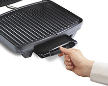 Load image into Gallery viewer, Hamilton Beach Panini Press, Sandwich Maker & Electric Indoor Grill, Upright Storage, Nonstick Easy Clean Grids, Stainless Steel (25410)