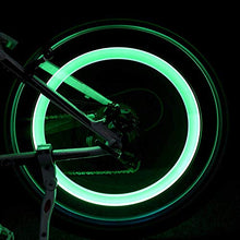 Load image into Gallery viewer, Besmon 4 Pack LED Bike Wheel Lights, Waterproof Bicycle Wheel Tire Value Cap Light for Front & Rear Whee