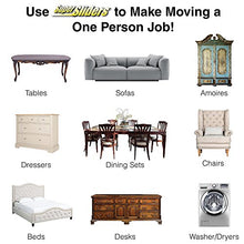 Load image into Gallery viewer, SuperSliders 4724095N Reusable XL Heavy Furniture Movers for Carpet- Quickly and Easily Move Any Item, 9-1/2" x 5-3/4" Brown (4 Pack)