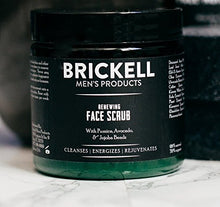 Load image into Gallery viewer, Brickell Men's Renewing Face Scrub for Men, Natural and Organic Deep Exfoliating Facial Scrub Formulated with Jojoba Beads, Coffee Extract and Pumice, 4 Ounce, Scented