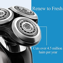 Load image into Gallery viewer, SH90 Replacement Heads for Philips Norelco Shaver 9000 Series, S8950,SW9700,SW6700,9000 Shaver Replacement Blades Sh90/70 Electric Razor Replace for Men,3 Pack & a Brush