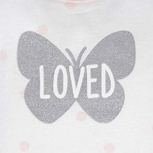 Load image into Gallery viewer, GERBER Baby Girls 4-Pack Short Sleeve Onesies Bodysuits, Pink Butterfly, 0-3 Months