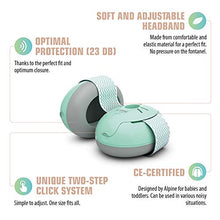 Load image into Gallery viewer, Alpine Muffy Baby Ear Protection for Newborn and Babies up to 36 Months - Noise Reduction Earmuffs for Toddlers and Kids to Prevent Hearing Damage & Improve Sleep - Official Sophie La Girafe Edition