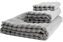 Load image into Gallery viewer, Nutrl Home Classic Bath Towel Set - Antimicrobial 100% Supima Cotton (Grey) Premium Luxury Bath, Hand, Washcloth Towels Perfect for Hotels, Travel, Bathrooms, Spa, and Gym