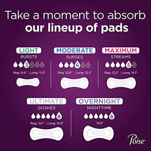 Load image into Gallery viewer, Poise Incontinence Pads for Women, Ultimate Absorbency, Regular Length, 112 Count (2 Packs of 56) (Packaging May Vary)