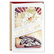 Load image into Gallery viewer, Hallmark Star Wars Anniversary Card, Love Card (Han Solo, Princess Leia)