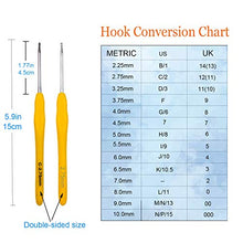 Load image into Gallery viewer, Mdoker Extra Long Crochet Hooks,Ergonomic Grip Soft Handles for Handmade DIY Crocheting,Crochet Hook Needles for Arthritic Hands,Size I/9(5.5MM)