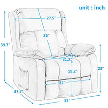 Load image into Gallery viewer, Harper&Bright Designs Power Lift Chair Soft Fabric Recliner Living Room Sofa Chair