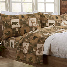 Load image into Gallery viewer, Great Bay Home 4-Piece Lodge Printed Ultra-Soft Microfiber Sheet Set. Beautiful Patterns Drawn from Nature, Comfortable, All-Season Bed Sheets. (Queen, Stonehurst)