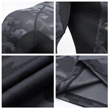 Load image into Gallery viewer, Milin Naco 3 Pack Men's Cool Dry Baselayer Tops Long Sleeve Compression Shirts-Black/White/Camo Black-L