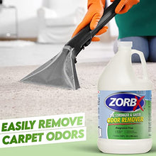 Load image into Gallery viewer, ZORBX Unscented Odor Eliminator Spray - Used in Hospitals & Healthcare Facilities | Advanced Trusted Odor Remover Formula | All-Purpose Deodorizer for Dog, Cat, Home, Carpet & Car - 128 Oz (1 Gallon)