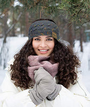 Load image into Gallery viewer, 2 Pack Ear Warmer Headband Women Winter Cable Knit Headband Twist Fuzzy Fleece Lined Gifts Stocking Stuffers for Mom