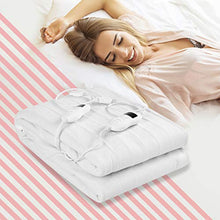 Load image into Gallery viewer, Giantex Heated Mattress Pad w/ 8 Temperature Regulation and 4 Mode Timing Function, Easy Set and Fast Heating Technology, Detachable Electric Heating Bed Toppers