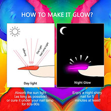 Load image into Gallery viewer, Saviland Poly Nail Gel Kit - Neon Glow in the Dark Poly Nail Gel Nail Extension Gel Builder Gel Nail Enhancement Manicure Kit
