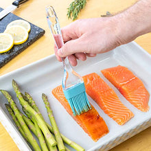 Load image into Gallery viewer, Teal Silicone Pastry Brush for Cooking and Baking, Basting Brush for Oil and Sauce , BBQ Grill Brush Kitchen Joy - Ideal as Turkey Baster, Cooking Brush & Food Pastry Brush for Baking