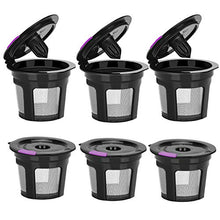 Load image into Gallery viewer, Reusable K Cups For Keurig, Reusable K CUP Coffee Filter Refillable Single K CUP for Keurig 2.0 1.0 BPA Free-6 Packs