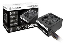 Load image into Gallery viewer, Thermaltake Smart 500W 80+ White Certified PSU, Continuous Power with 120mm Ultra Quiet Cooling Fan, ATX 12V V2.3/EPS 12V Active PFC Power Supply PS-SPD-0500NPCWUS-W