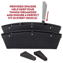 Load image into Gallery viewer, Lusso Gear 2 in 1 Car Seat Gap Organizer - Universal Fit, Storage Pockets Adjust, 2 Set Car Seat Crevice Storage Box, Helps Reduce Distracted Driving & Holds Phone, Money, Cards, Keys, Remote