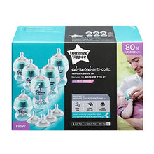 Load image into Gallery viewer, Tommee Tippee Advanced Anti-Colic Newborn Baby Bottle Feeding Set, Heat Sensing Technology, BPA-Free , Teal , 10 Piece Set