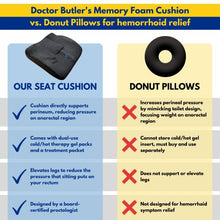 Load image into Gallery viewer, Doctor Butler's Hemorrhoid & Fissure Ointment and Orthopedic Memory Foam Cushion Bundle