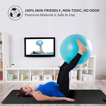 Load image into Gallery viewer, CAMBIVO Extra Wide Yoga Mat with Carrying Strap (73"x 32"x 1/4"), Non-Slip Exercise Fitness Mat for Yoga, Pilates, Workout (Black)