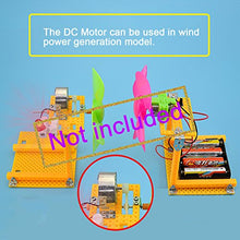 Load image into Gallery viewer, EUDAX Mini Generator Motors 3V-12V DC Motor Electric Motor for DIY Toys Wind Turbine Generator Hand Cranked Power Generator Model (Metal Motor Holder)
