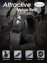 Load image into Gallery viewer, JASGOOD Nylon Canvas Breathable Military Tactical Men Waist Belt With Plastic Buckle