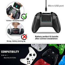 Load image into Gallery viewer, YCCSKY Xbox One Rechargeable Battery Pack, 2 Pack 1200mAh Xbox One Controller Battery Pack Play and Charge Kit for Xbox One S/X/Elite Controller with 3FT Micro USB Charging Cable with LED Indicator