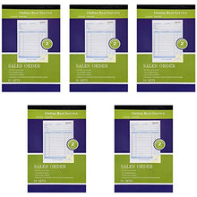 Load image into Gallery viewer, Online Best Service 5 Pack Large Sales Order Book Receipt Invoice Duplicate Carbonless 50 Sets 5.5" X 8"5