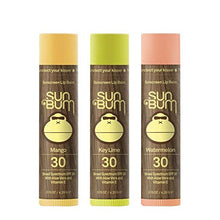 Load image into Gallery viewer, Sun Bum SPF30 Lip Balm Mango, Lime, Watermelon 3-Pack
