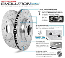 Load image into Gallery viewer, Power Stop K6808 Front and Rear Z23 Carbon Fiber Brake Pads with Drilled & Slotted Brake Rotors Kit