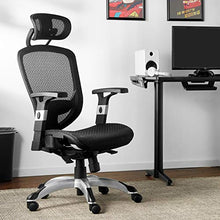 Load image into Gallery viewer, Staples Hyken Technical Mesh Task Chair (Black, Sold as 1 Each) - Adjustable Office Chair with Breathable Mesh Material, Provides Lumbar, arm and Head Support, Perfect Desk Chair for the Modern Office
