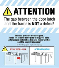 Load image into Gallery viewer, Regalo Easy Step Extra Tall Walk Thru Baby Gate, Includes 4-Inch Extension Kit, 4 Pack of Pressure Mount Kit and 4 Pack Wall Cups and Mounting Kit