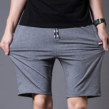 Load image into Gallery viewer, Sitmptol and Tall Teen Boys Cotton 8" Casual Lounge Fleece Shorts Pockets Jogger Athletic Gym Sweat Shorts Size 10 Dark Grey
