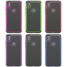 Load image into Gallery viewer, Sucnakp T-Mobile Revvl 4 Case TCL Revvl 4 Case Shock Absorption Drop Protection Hybrid Dual Layer Armor Defender Protective Cover for T-Mobile Revvl 4(FB Purple)