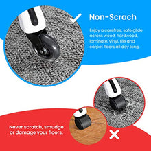 Load image into Gallery viewer, Office Chair Wheels Replacement Rubber Chair casters for Hardwood Floors and Carpet, Set of 5, Heavy Duty Office Chair Ball casters for Chairs to Replace Office Chair mats - Universal fit