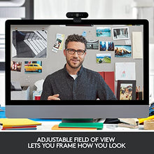 Load image into Gallery viewer, Logitech Brio 4K Webcam, Ultra 4K HD Video Calling, Noise-Canceling mic, HD Auto Light Correction, Wide Field of View, Works with Microsoft Teams, Zoom, Google Voice, PC/Mac/Laptop/Macbook/Tablet