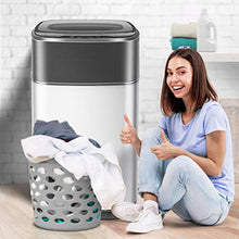 Load image into Gallery viewer, Portable Washing Machine Koswin Full-Automatic Portable Washer with 8 lbs Load Capacity 6 Washing Programs Up Drainage 1.0 Cu.ft Top Load LED Display White and Gray